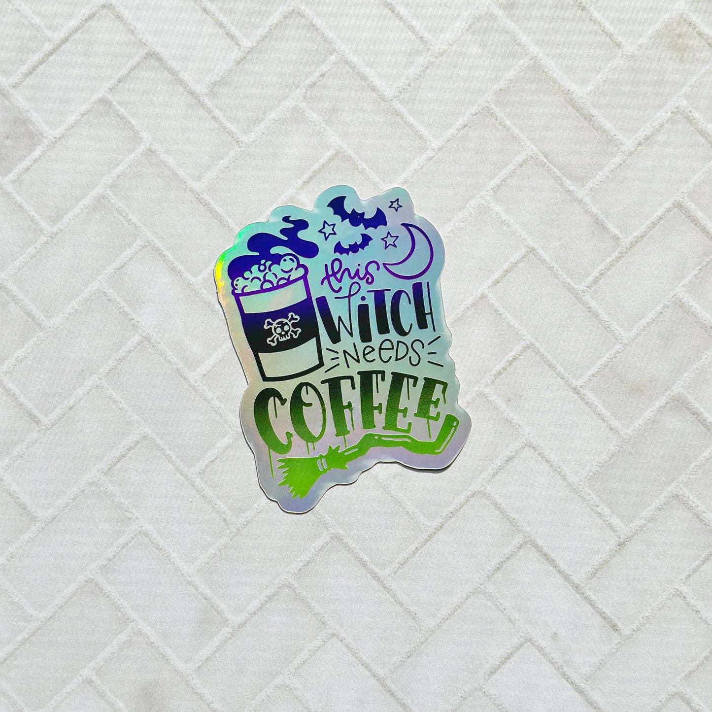 This Witch Needs Coffee Decal