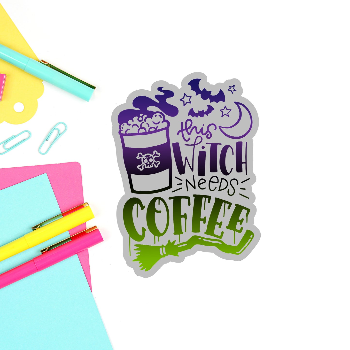 This Witch Needs Coffee Decal