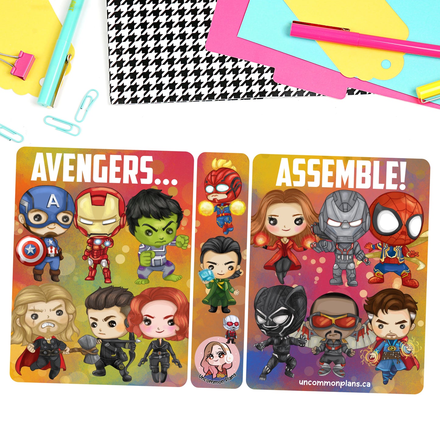 Superhero Team Sticker Album: 4" X 6" Size