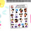 Princess Movies Villains Stickers Sheet