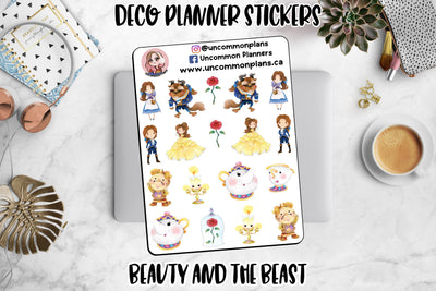 Bookish Princess & Beastly Prince Stickers Sheet