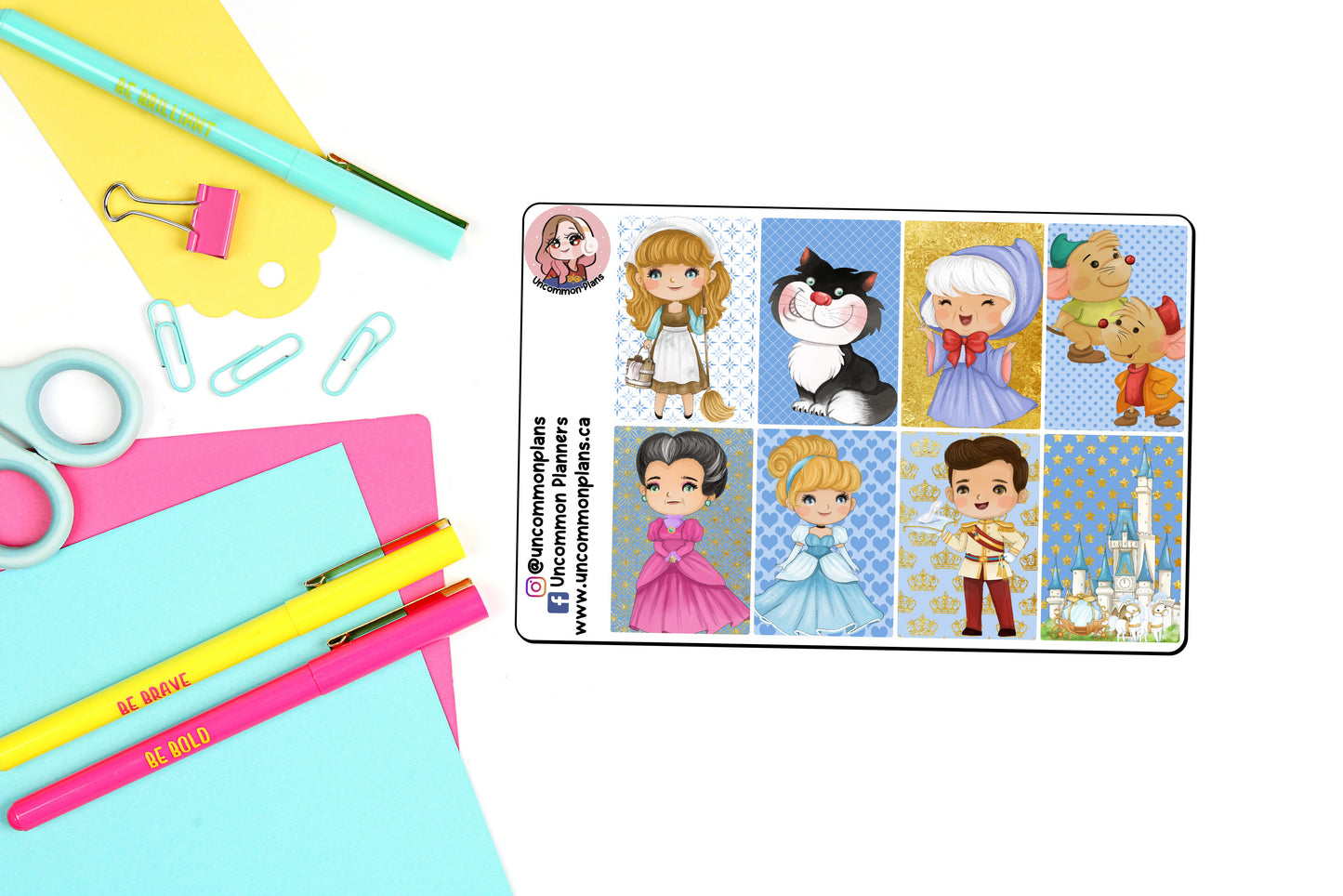 Glass Slipper Princess Weekly Kit Happy Planner Stickers