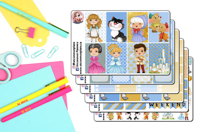 Glass Slipper Princess Weekly Kit Happy Planner Stickers