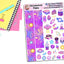 Cosmic Candy Standard Vertical Planner Stickers Weekly Kit