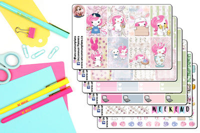 Easter Unicorn Weekly Kit Happy Planner Stickers