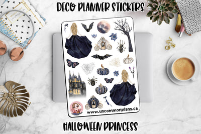 Halloween Princess Stickers Sheet