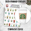 Starbucks Coffee Cups Stickers Sheet