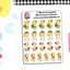 Spring Flower Girls Sticker Sheets