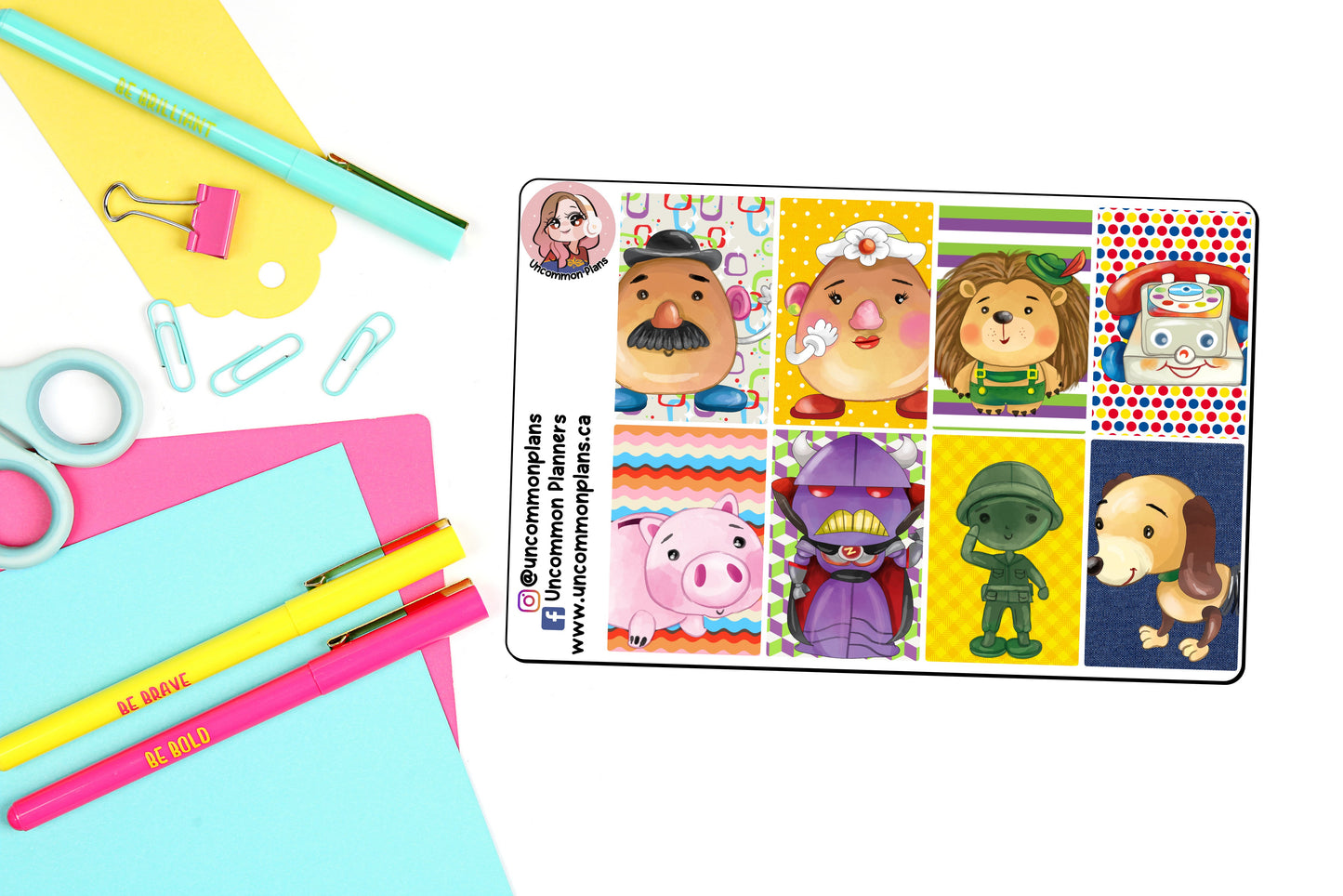 Talking Toys Weekly Kit Happy Planner Stickers
