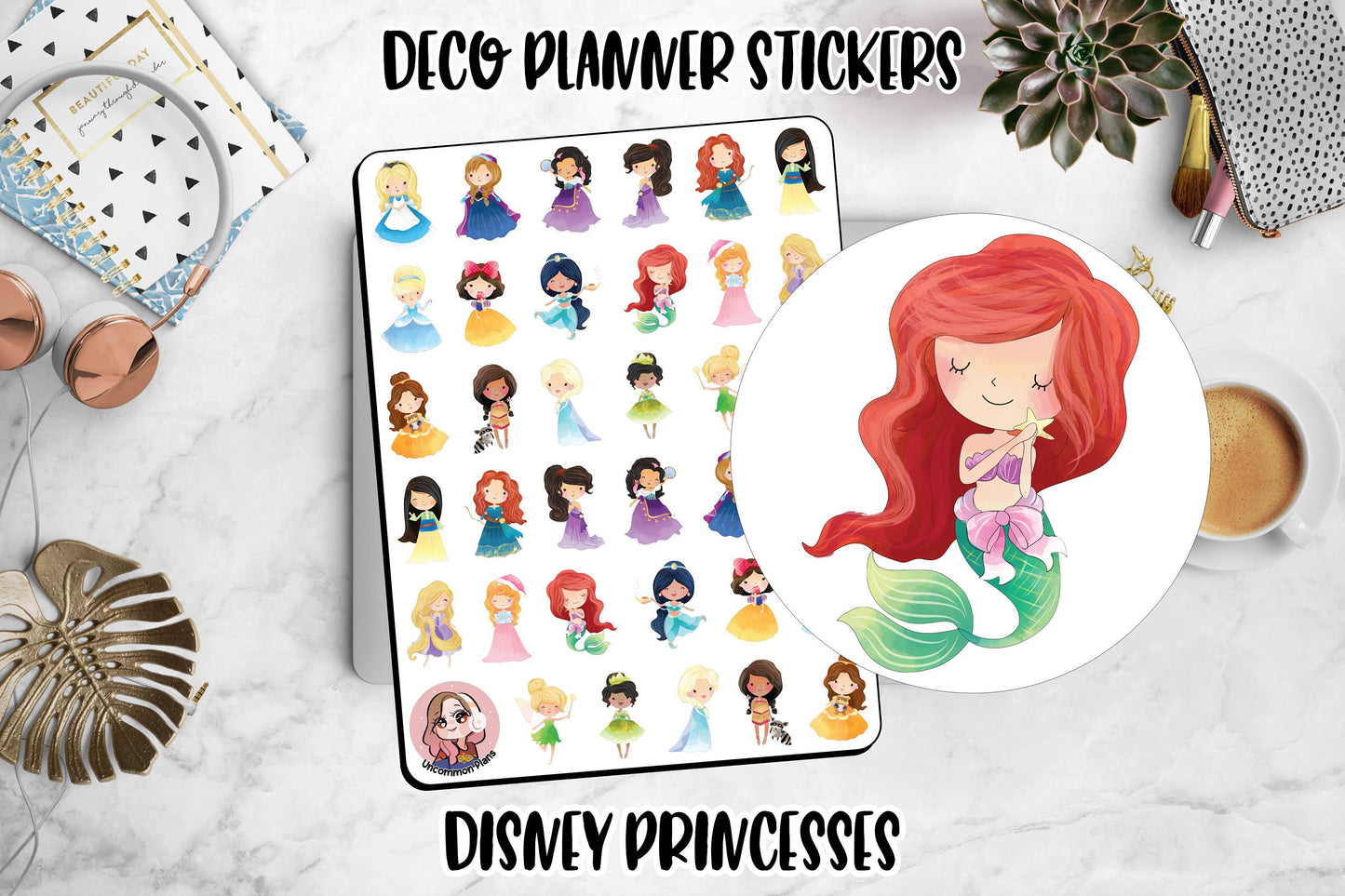 Disney Princesses Mini Deco Stickers Sheet