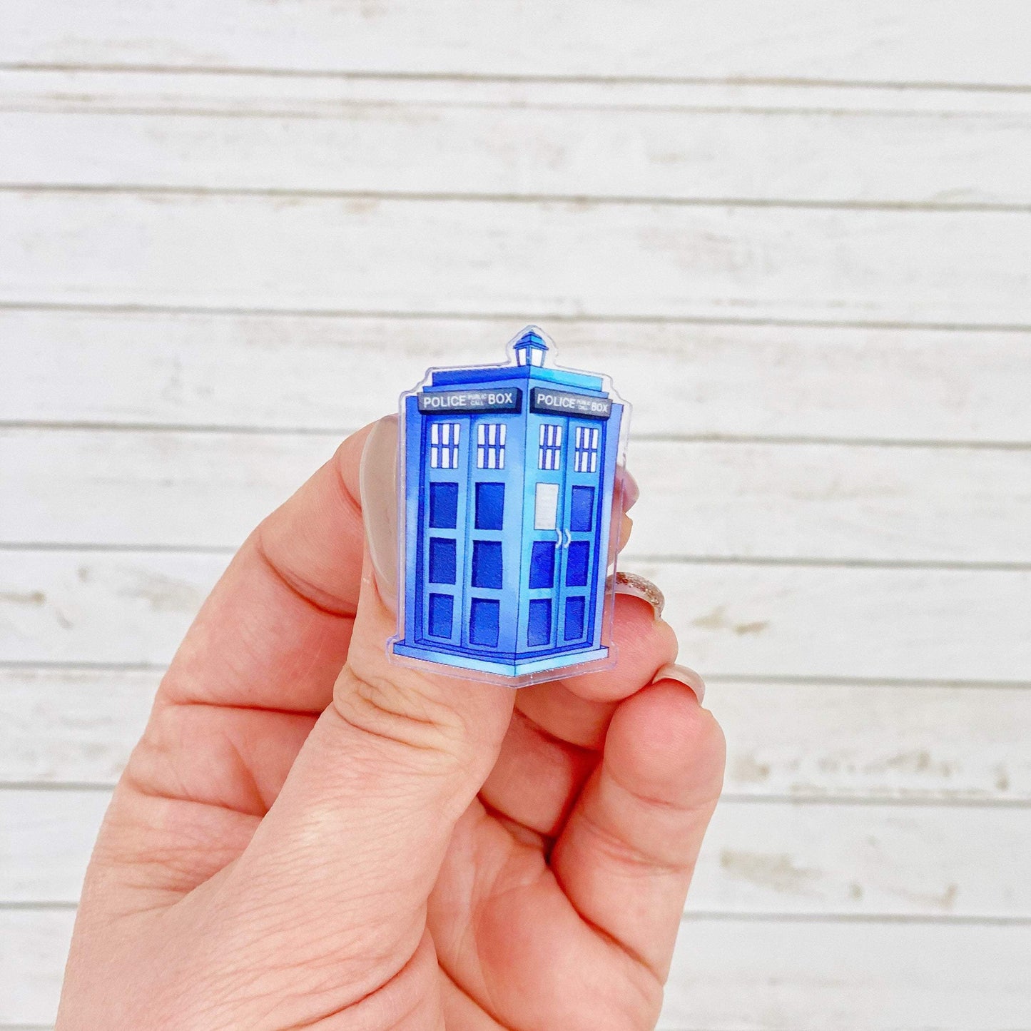 Time Travelling Doctor Police Box Pin