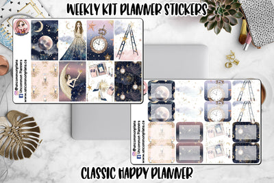Shoot for the Moon Weekly Kit Happy Planner Stickers