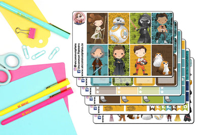 Space Wars New Trilogy Weekly Kit Happy Planner Stickers