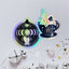 Galaxy Coffee Girl & Star Cat Holographic Vinyl Decals