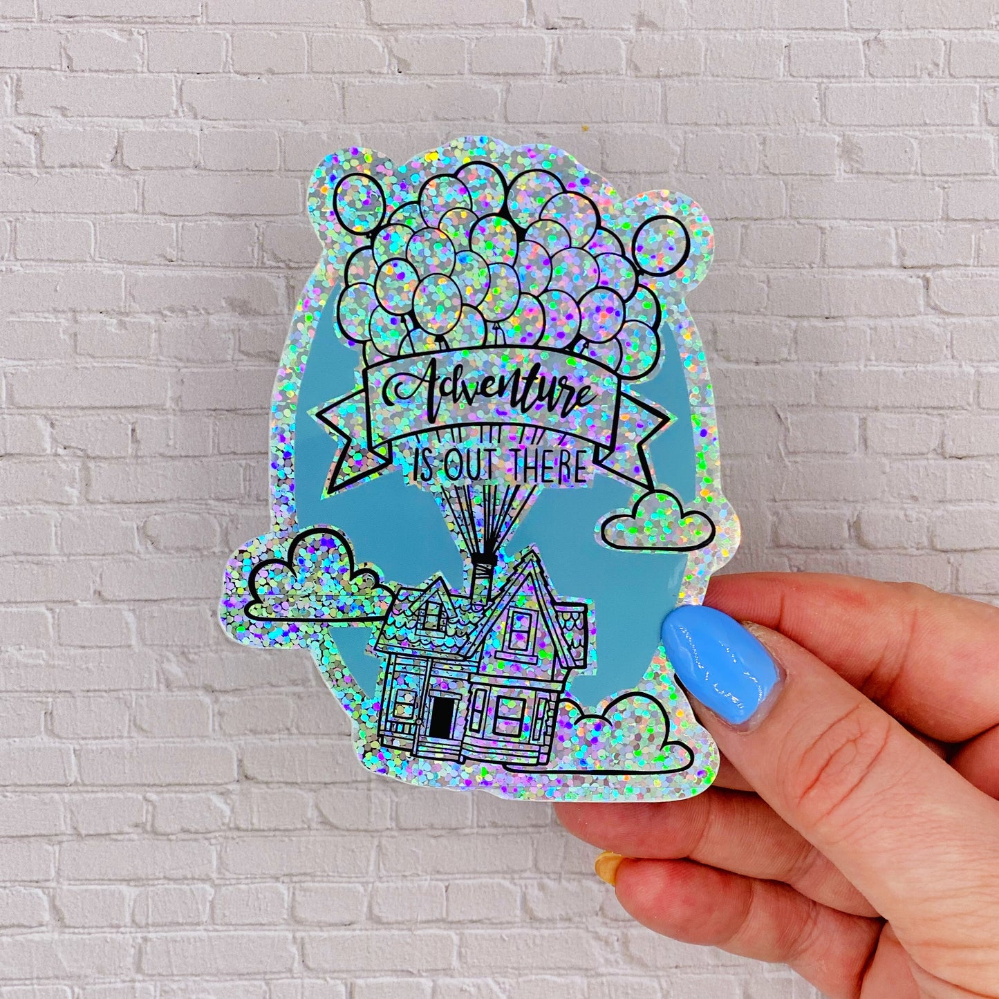 Adventure is Out There UP Glitter Holo Decal